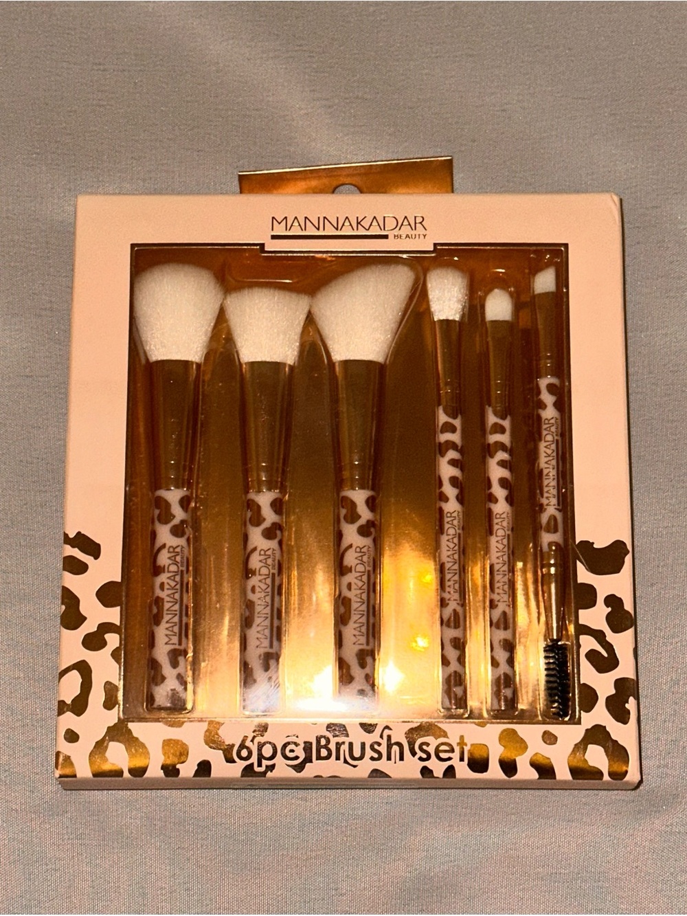 Makeup Brush Set by Manna Kadar - 6 Piece Set